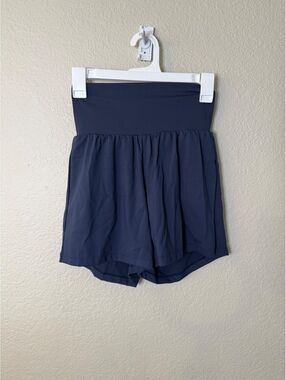 Halara Small Long SoftlyZero Airy High Waisted Navy Shorts